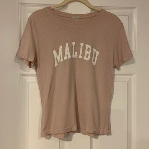 John Galt (Brandy Melville) Pink Malibu tee